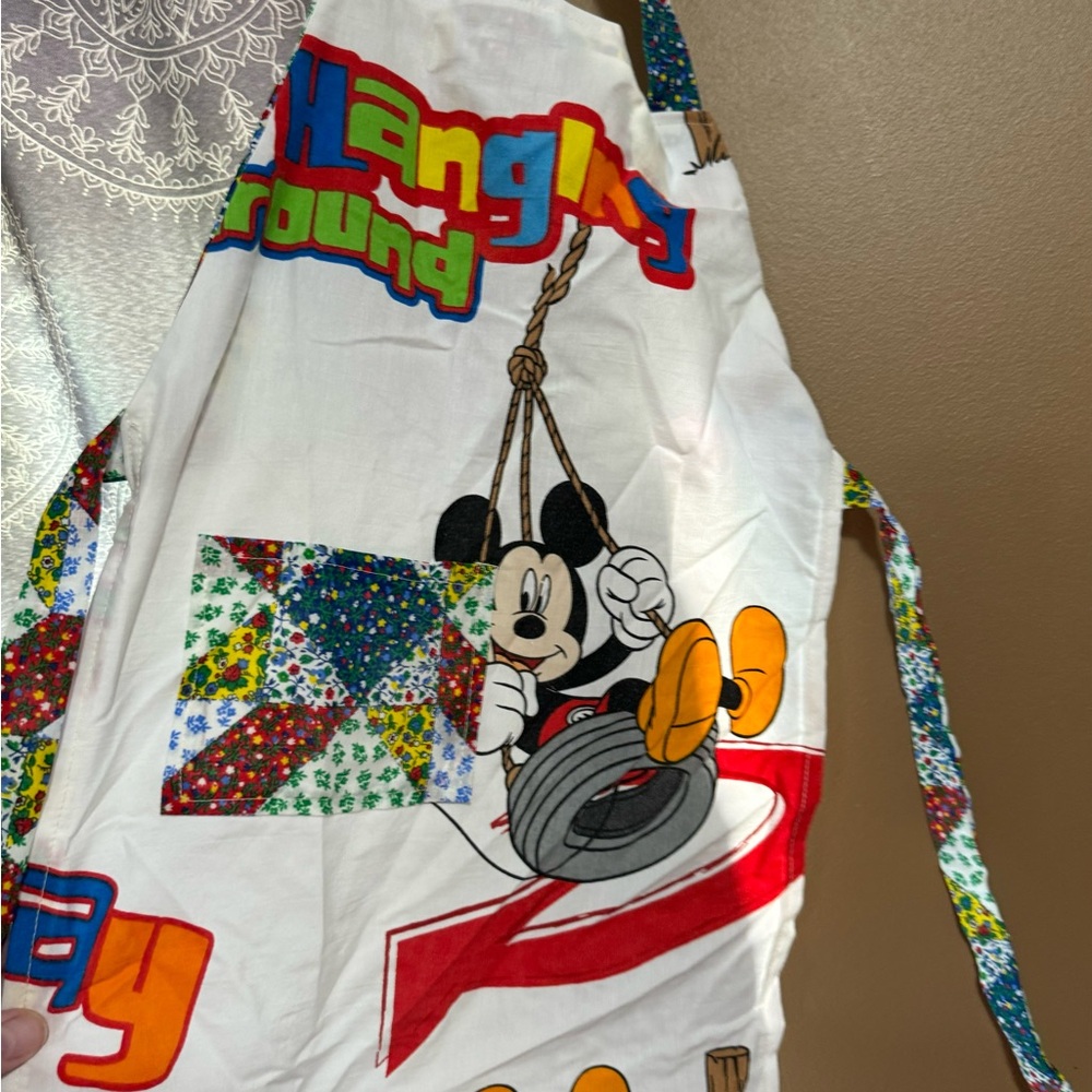 Kids homemade apron, cute for helping you cook or for playtime.